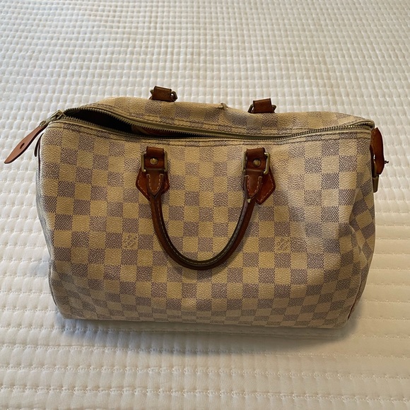 Louis Vuitton Speedy 35 Damier Azur Bag - Picture 2 of 12